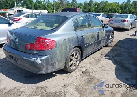 2005 Infiniti G35 z USA, uszkodzony, nr VIN JNKCV51E35M201007